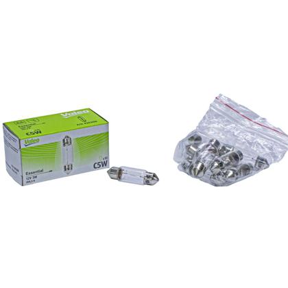 Lâmpada Torpedo 12V 05W 10x36mm Caixa com 10 Pçs - Valeo 430300  