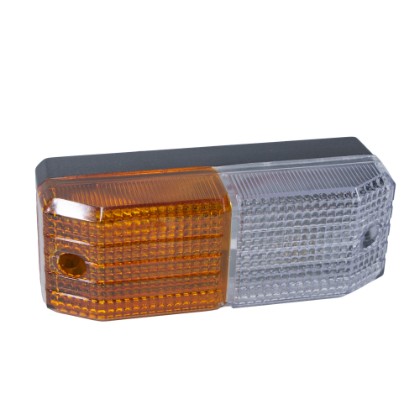 Lanterna Dianteira Valmet Ambar e Cristal 63x170MM - Fortluz 830-S/L  