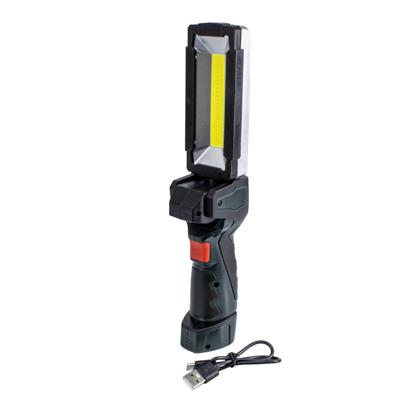 Lanterna Inspeção Led Cob Pedestal 2 Intensidades Luz Emergêncial Bateria 1500MAH Indicador de Carga Rotação 360°RotaçãoVertical 180°-IL7026  