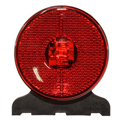 Lanterna Lateral Frontal Redonda Led Vermelho Bivolt Randon 66mm Com Suporte Chicote - GF7.118.10VM  