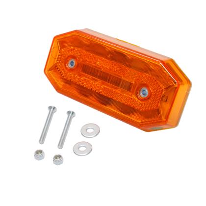 Lanterna Lateral Led Bivolt Ambar Com Vigia - Pradolux PL0656.41.61