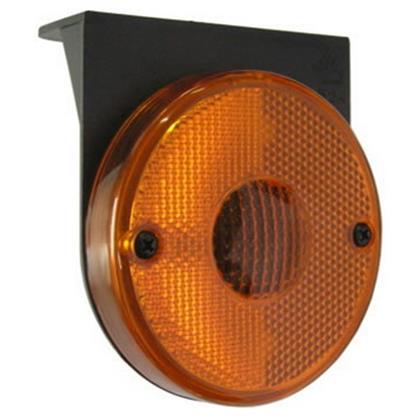 Lanterna Lateral Led Laranja Bivolt Randon 85mm Com Suporte - Pradolux - PL0524.15.41  