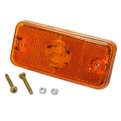 Lanterna Lateral Led Stralis 24 Volts Laranja - Pradolux - PL0748.00.61  