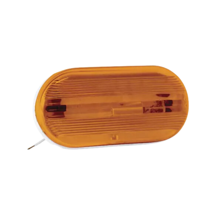 Lanterna Lateral Oval Modelo Mercosul Laranja - Pradolux - PL0904.00.21  