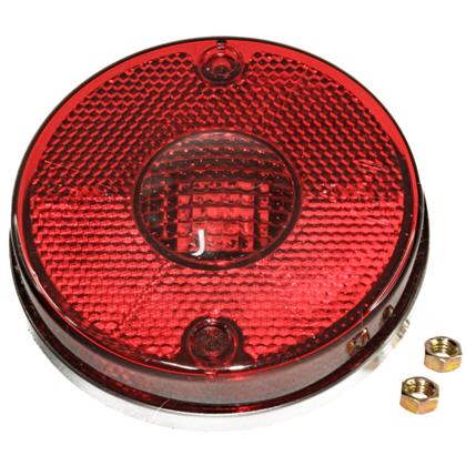 Lanterna Lateral Redonda Led Bivolt Vermelho Randon 89mm Sem Suporte - GF5.127.13VM  