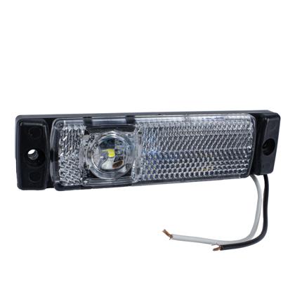 Lanterna Lateral Universal Retangular Led Bivolt Acrilico Cristal Sem Suporte Com Chicote - PRADOLUX PL0670.00.62