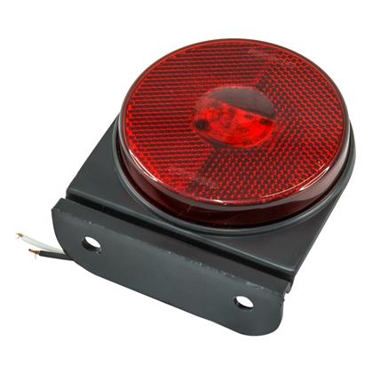 Lanterna Led Lateral Carreta Guerra Bivolt Vermelho Com Suporte - Pradolux - PL0688.00.43  