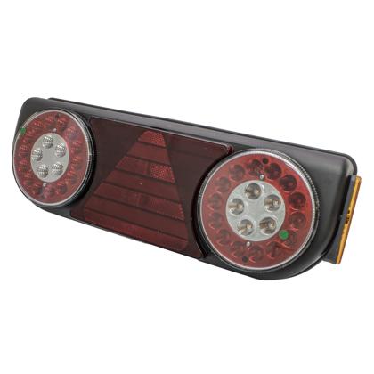 Lanterna Traseira Carreta Fachini Led Bivolt Lado Direito Com Lateral Chicote - Pradolux PL2600.61.69