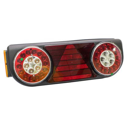 Lanterna Traseira Carreta Fachini Led Bivolt Lado Esquerdo Com Lateral Chicote - Pradolux PL2600.61.69