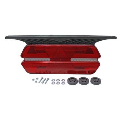 Lanterna Traseira Carreta Guerra Liberato Triplo X Plus Led 66 Leds Bivolt Com Suporte LE - Pradolux - PL1452.58.47  