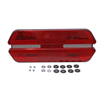 Lanterna Traseira Carreta Guerra Liberato Triplo X Plus Led 66 Leds Bivolt Sem Suporte LD - Pradolux - PL1452.01.47  