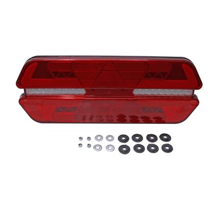 Lanterna Traseira Carreta Guerra Liberato Triplo X Plus Led 66 Leds Bivolt Sem Suporte LE - Pradolux - PL1452.02.47  