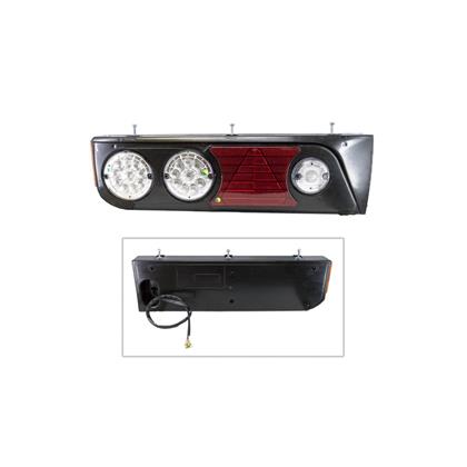 Lanterna Traseira Carreta Librelato 10 Leds 24 Volts Com Triângulo Refletivo LE - Pradolux - PL2304.34.69