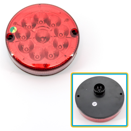 Lanterna Traseira Carreta Librelato 10 Leds 24 Volts Vermelho - Pradolux - PL0796.24.63  
