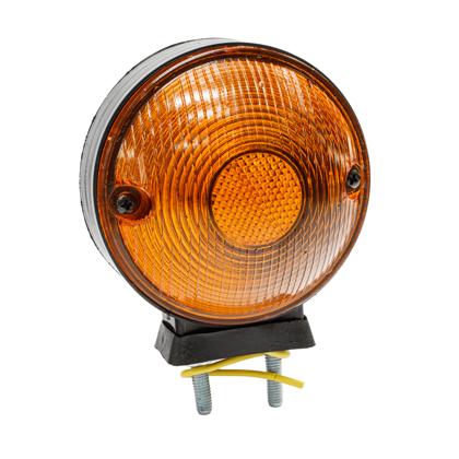 Lanterna Traseira Foguinho Laranja Aro Preto 1 Polo - Fortluz - 2829 AM