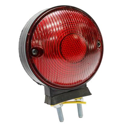 Lanterna Traseira Foguinho Vermelho Aro Preto 1 Polo - Fortluz - 2829 VM