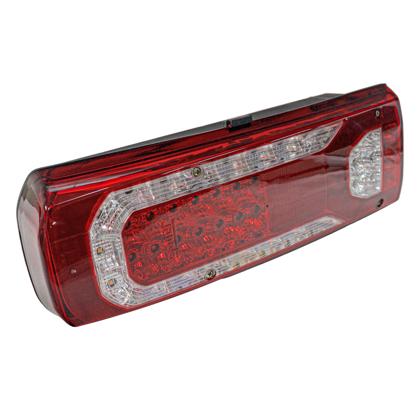 Lanterna Traseira Led Actros Após 2019 Lado Motorista 24V com Vigia 6 Pinos - Gauer - LE-1542