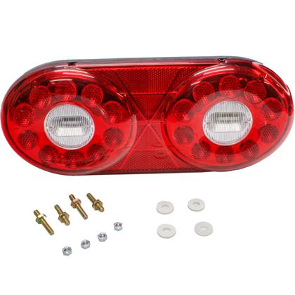 Lanterna Traseira Randon 2010 Led Bivolt Posição Seta Freio Ré 7 Vias - GAUER - LU-1552