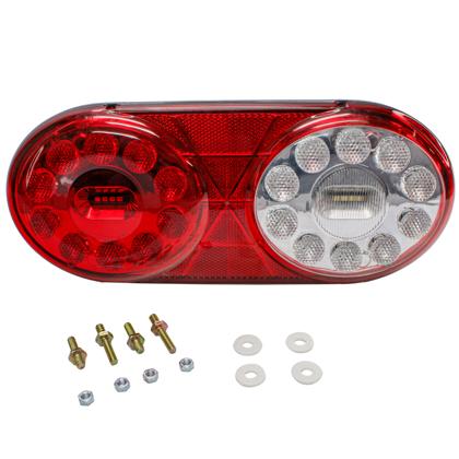 Lanterna Traseira Randon 2013 a 2016 Led Bivolt Posição Seta Freio Ré 7 Vias - GAUER - LU-1551