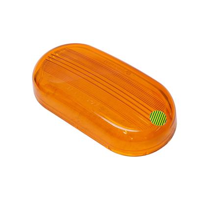 Lente da Lanterna Lateral Oval Modelo Mercosul Laranja - Pradolux - PL0905.00.21  