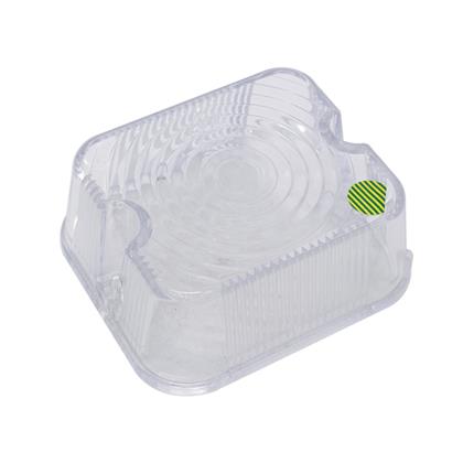 Lente da Lanterna Lateral Quadrada Modelo Mercosul Branco - Pradolux - PL0903.00.22  