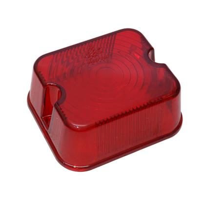 Lente da Lanterna Lateral Quadrada Modelo Mercosul Vermelho - Pradolux - PL0903.00.23  
