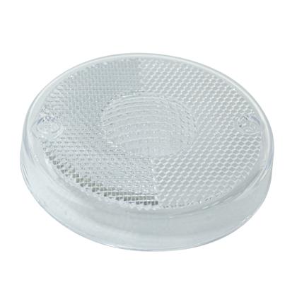 Lente da Lanterna Lateral Redonda Carreta Branco - Pradolux - PL0531.00.02  