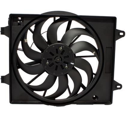Motor Ventilador Mobi 2017 a 2020 Uno 1.0 6v Firefly 2017 a 2019 300W 10 Pás com Ar Defletor Módulo Pmw - Bauen BAU-100770  