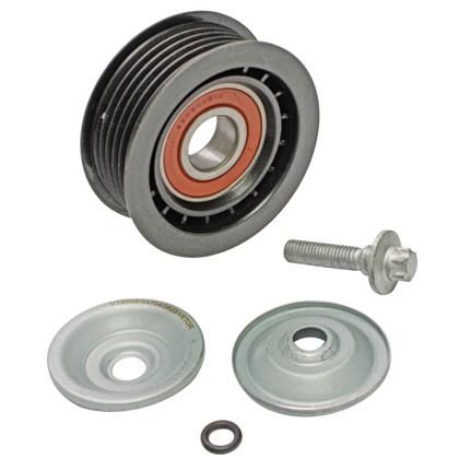 Polia Auxiliar Tensora Alternador Mercedes C200 C250 E250 SLK250 1.8 16V Após 2004 Com Parafuso 6 Estrias - VETOR - VT8666  