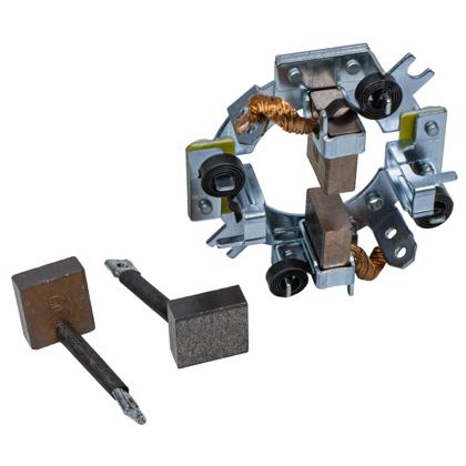 Porta Escova Motor de Partida JD 12 Volts Com 04 Escovas Mola Espiral - IKRO IK1569  