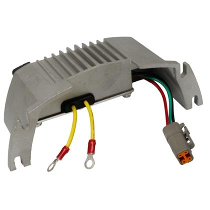 Regulador de Voltagem Alternador Case IH Colhedora A8000 Motor IH C9 2008 a 2021 Com Chicote - GAUSS GA0615  