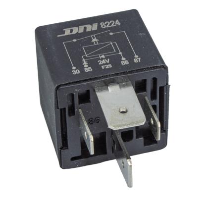 Relé Auxiliar 24 Volts 80 Amperes Com 02 Diodos - DNI8224  