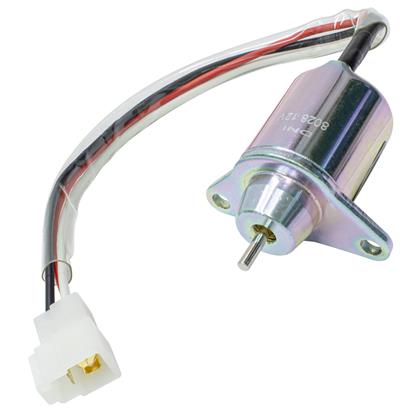 Solenoide de Parada Bomba Injetora Hyundai John Deere Komatsu Takeuchi Yanmar 12 Volts - DNI8028  