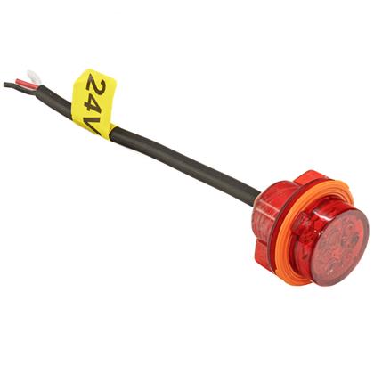 Soquete da Lanterna Traseira Carreta 6 Leds 24 Volts Vermelho - GF7.050.24VM  