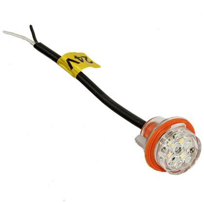 Soquete da Lanterna Traseira Carreta 6 Leds 24 Volts Branco - GF7.050.24CR  