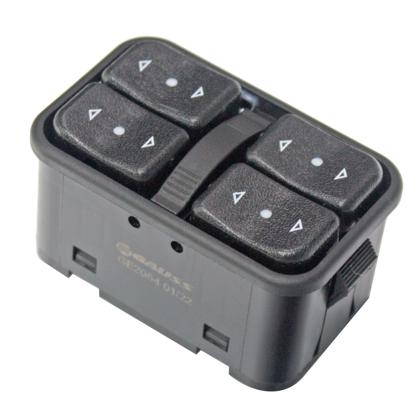 Botão do Vidro Elétrico Astra Celta Corsa Meriva Prisma Zafira Dianteiro Lado Motorista Led Laranja 12 Vias - Gauss - GE2064