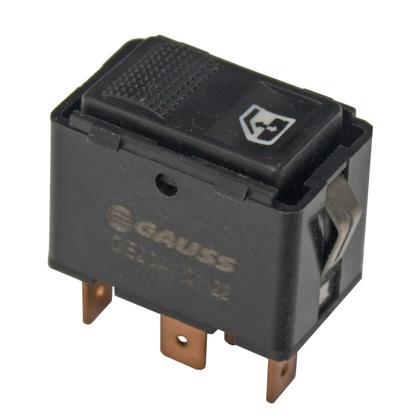 Botão do Vidro Elétrico Gol Parati Royale Santana Saveiro Versailles Voyage Dianteiro Led Laranja 5 Vias - Gauss - GE2041