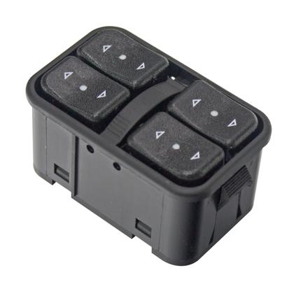 Botão do Vidro Elétrico Astra Celta Corsa Meriva Prisma Zafira Dianteiro Lado Motorista Led Laranja 12 Vias - Gauss - GE2032
