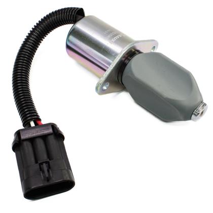 Válvula Solenoide De Parada Bobcat S150 S160 S175 S185T 12V 3 Vias - GAUSS - GS22045  