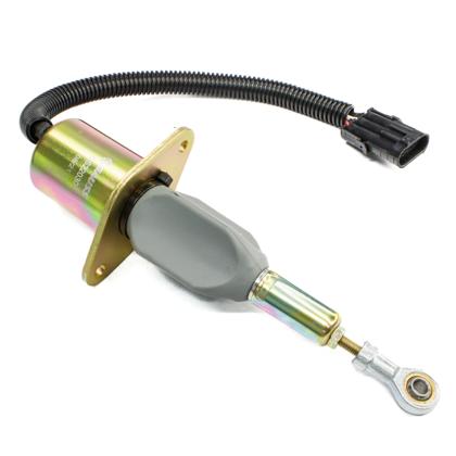Válvula Solenoide De Parada Motor Cummins 6BT 8.3L Fiat Allis Komatsu PC360-7 Hitachi Woodward SA-4334-24 24V 3 Pinos - GAUSS - GS22030  