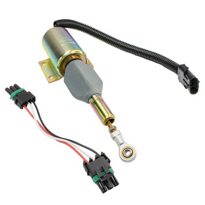Válvula Solenoide De Parada Motor Cummins Hyundai 120 160LG 200LC 230LC 230LCR 270LC 24V 6 Vias Fêmea Pino - GS22022  