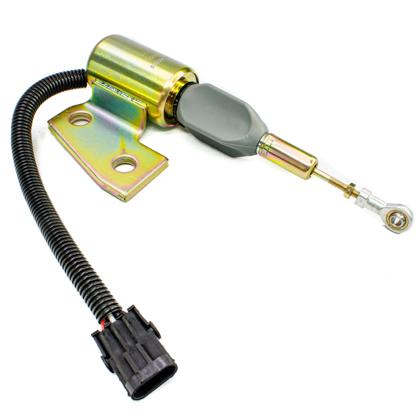 Válvula Solenoide De Parada Motor Cummins Hyundai R130 R170 Woodward SA-49441-12 24V 3 Pinos - GAUSS - GS22013  