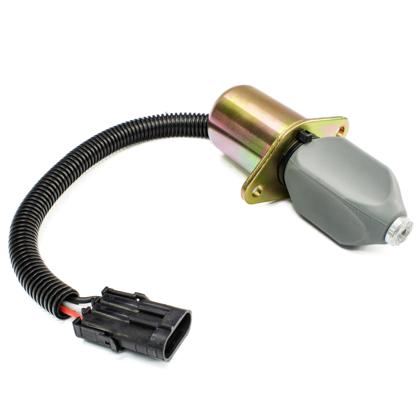 Válvula Solenoide De Parada Motor Cummins Hyundai R55-3 R55W-3 HSL810 12V 3 Pinos - GAUSS - GS22038   