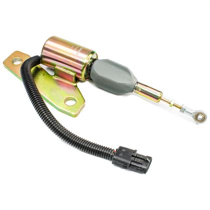 Válvula Solenoide De Parada Komatsu 360-7 Hyundai R200-5 R225-7 Motor Cummins 24V 3 Pinos - GAUSS - GS22006  