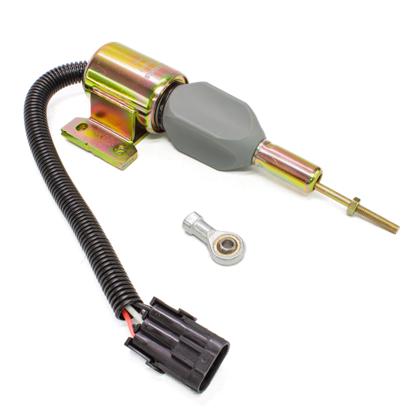 Válvula Solenoide De Parada Motor Cummins 4B 4BT 6B 6BT Trator 5650 SA-4756-12 SA-4891-12 12V Cambão 3 Pinos - GAUSS - GS22017  
