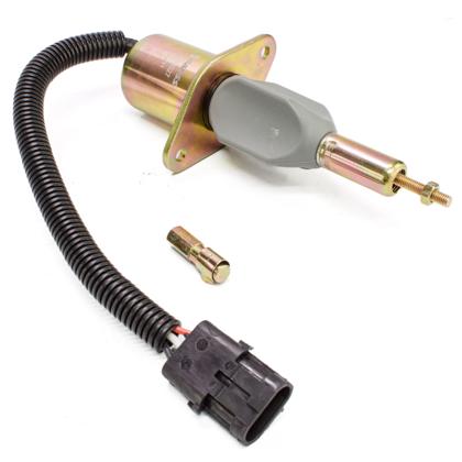 Válvula Solenoide De Parada Motor Cummins 6BT Trator R290 T290 12V 3 Pinos - GAUSS GS22027