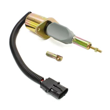 Válvula Solenoide De Parada Motor Cummins Hitachi Komatsu Fiat Allis Woodward 24V 3 Pinos - GAUSS - GS22028  