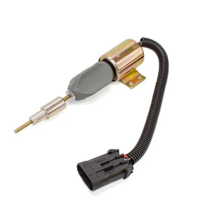 Válvula Solenoide De Parada Trator 1085 12V 3 Vias - GAUSS GS22044
