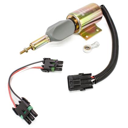 Válvula Solenoide De Parada Trator JD 4700 4710 7810 12V Cambão 3 Pinos - GAUSS GS22021