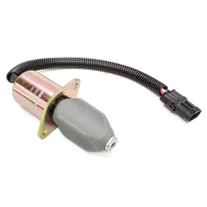 Válvula Solenoide De Parada Trator R210LC3 R250LC3 24V Pino Sem Parafuso De Engate 3 Pinos - GAUSS GS22039